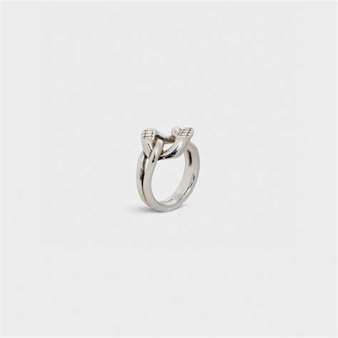 celine ring silver|second hand silver celine rings.